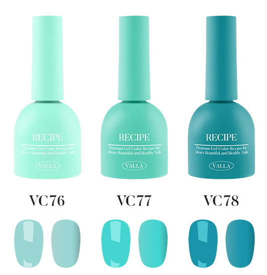 VALLA VC76 100 Non-Wipe Color Collection, 10ml