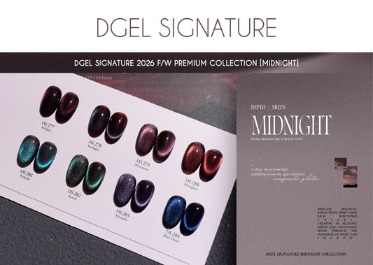 DGEL Signature Midnight Collection, Set 8x12ml