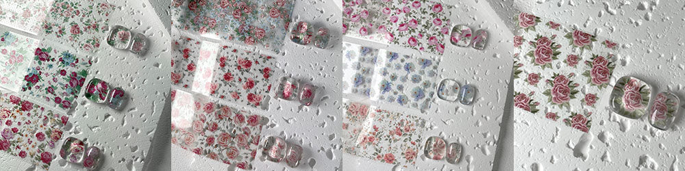 CLODI Super Nail Film Flower, Set 10x