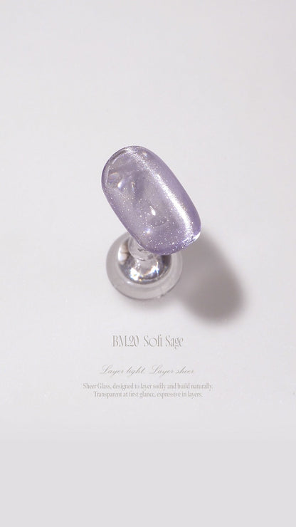 BY MUSE Sheer Glass Magnetic Gel Polish, Set 8 x 10ml