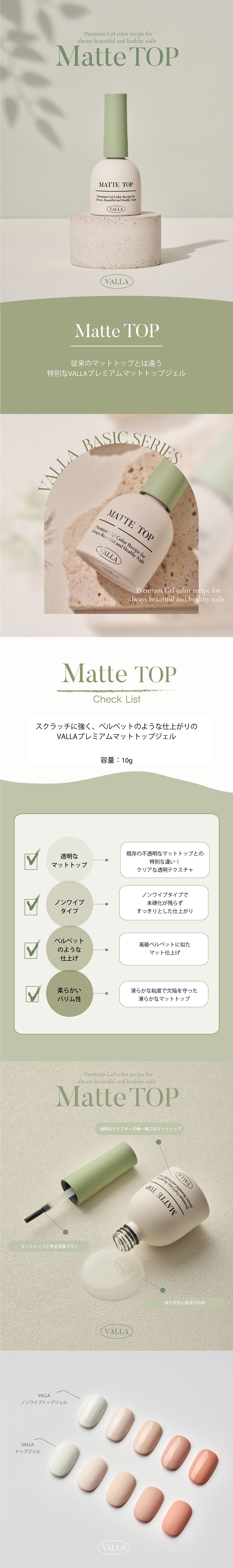VALLA Matte Top, 10ml