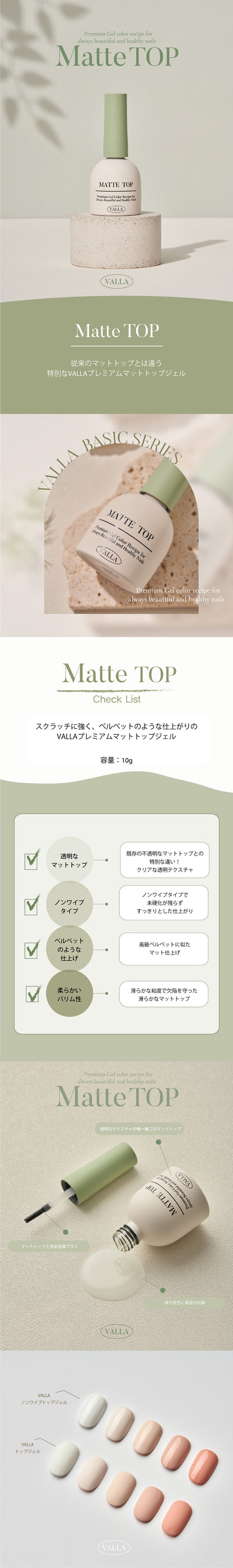 VALLA Matte Top, 10ml
