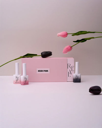 REVE IN NAIL Noir Pink Magnetic Gel Polish, Set 10 x 10ml