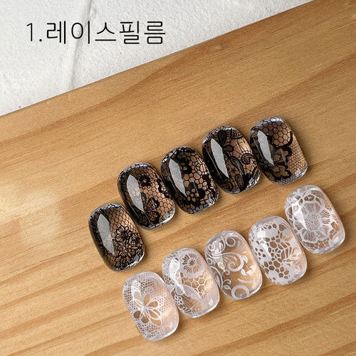 CLODI Super Nail Film Lace, Set 10pcs