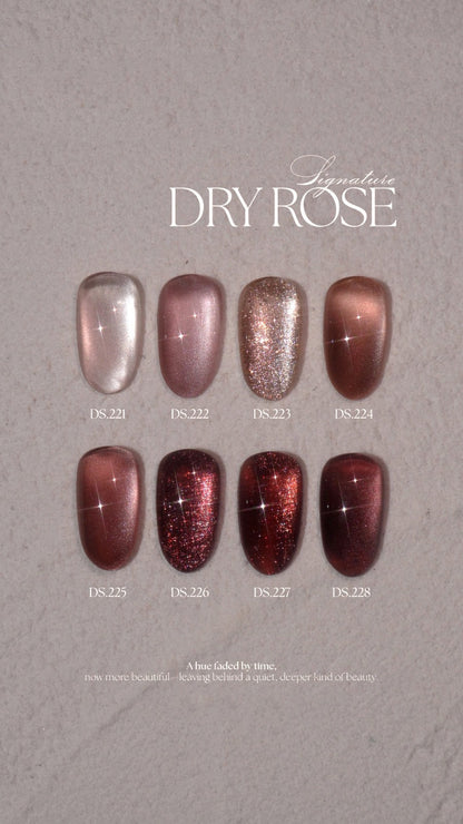 DGEL Signature Dry Rose Magnetic Gel Collection, Set 8 x 12ml