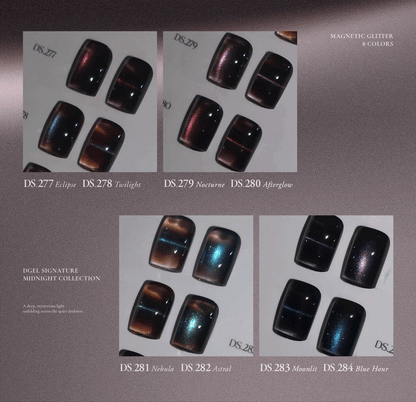 DGEL Signature Midnight Collection, Set 8x12ml