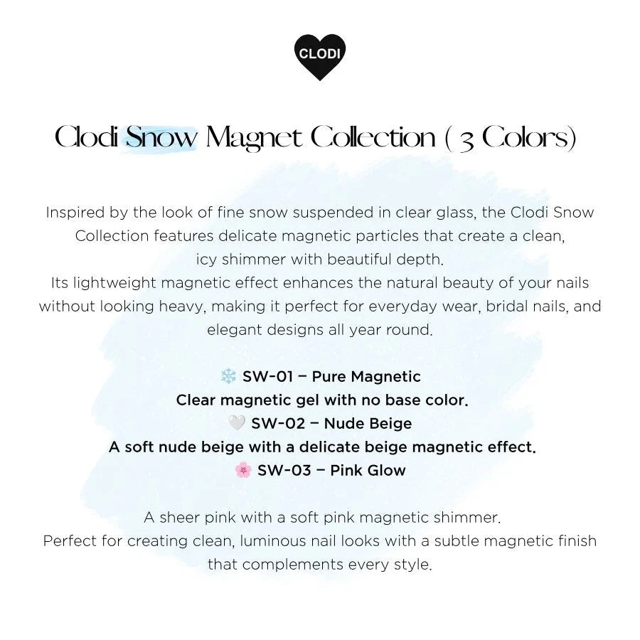 CLODI Snow Magnetic Gel, Set 3x8g